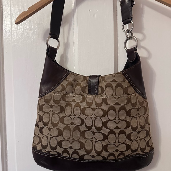 Coach Brown Signature Shoulder Bag - Picture 2 of 6